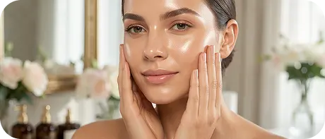 Healthy glowing skin